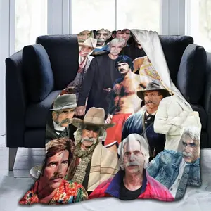 Blanket Sam Elliott Ultra-Soft Micro Fleece Wollen Blankets Throw Blankets Carpet Gift for Home Decoration,Decor Sofa,Office,Dormitory Bed car Camp Couch All Seasons