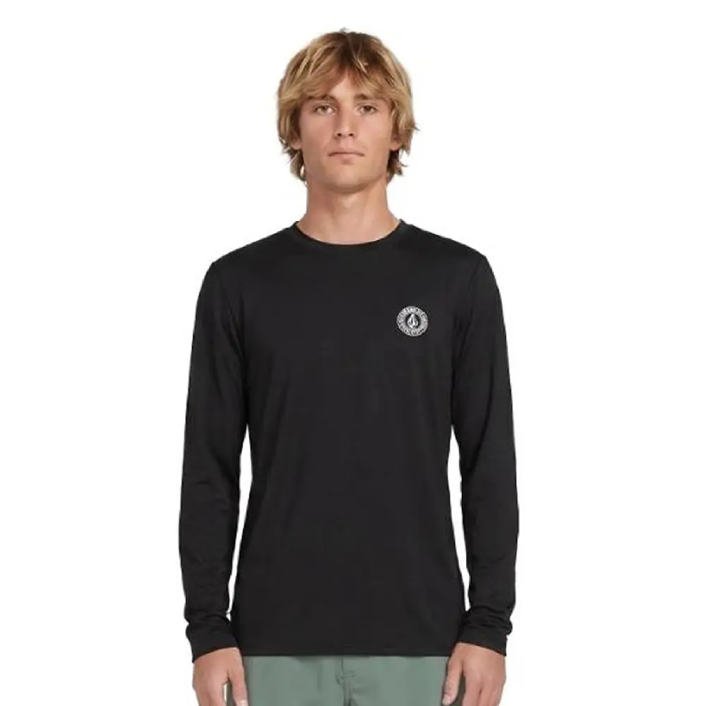 VOLCOM Men's Crawdad Ombre Long Sleeve Rashguard - Modern Fit UV-Protective Quick-Dry Stretch Breathable Performance Sun Shirt for Hiking, Surfing, Stretch Fabric
