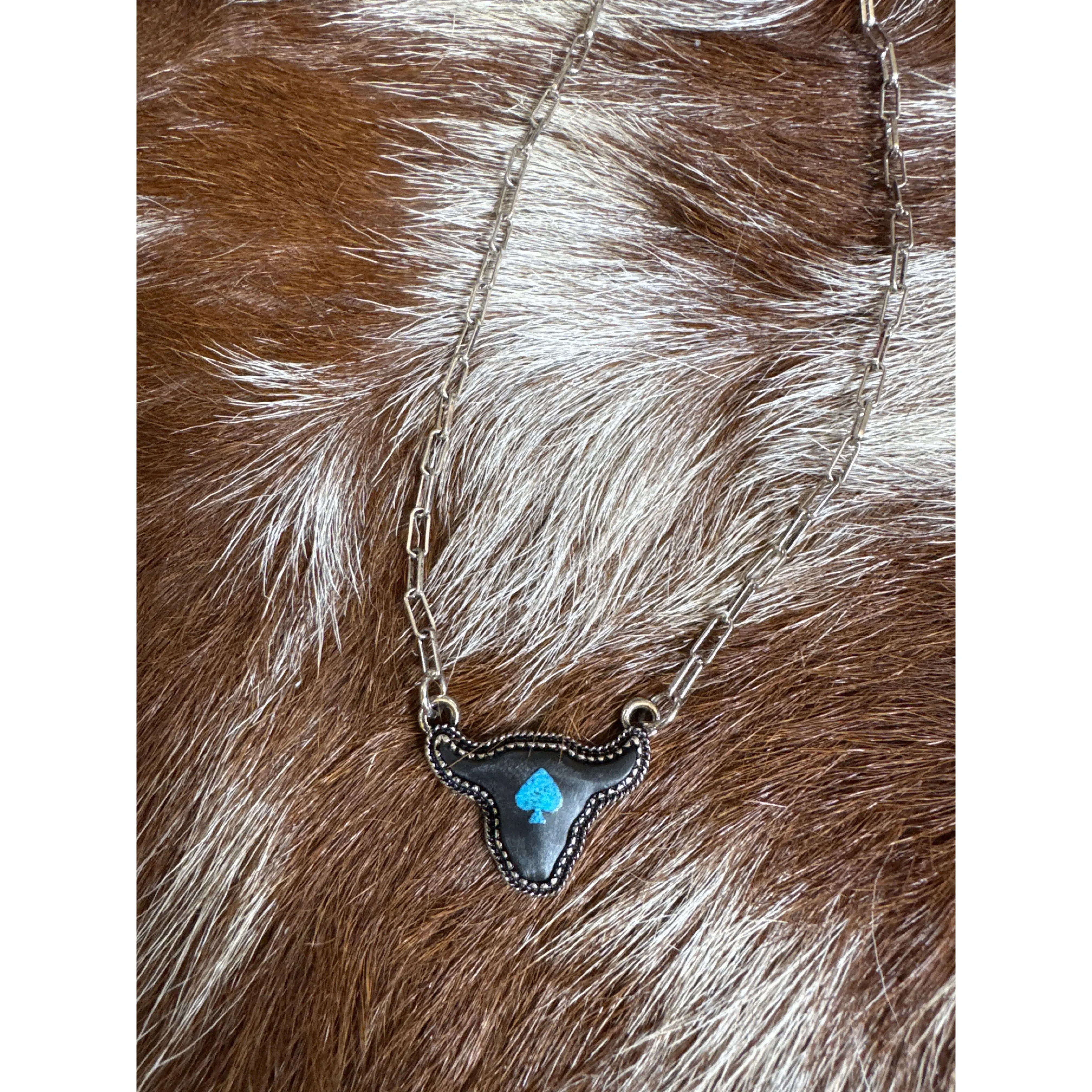 Spade Steer Necklace