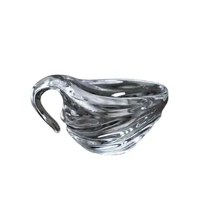 Ripple Inspired Glass  Cup - Elegant Glassware, Unique Artistic Design, Creative Drinkware, Ideal Housewarming Gift for Coffee Lovers,Mug Tumblers Bottles