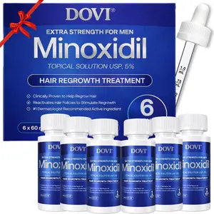 Dovi Minoxidil 5% Hair Regrowth Treatment for Men – Extra Strength Topical Solution, Helps Regrow Hair and Prevent Hair Loss