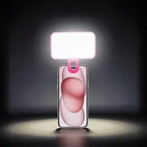 Portable Rechargeable Clip-On Selfie LED Light, 3 Lighting Modes, Video Conference/Zoom Call Essential. Suitable for Phones/Cameras/Laptops/Tablets, Perfect for Selfies, Live Streaming & Makeup
