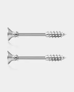 2PCS Screw Nipple Barbell Pack