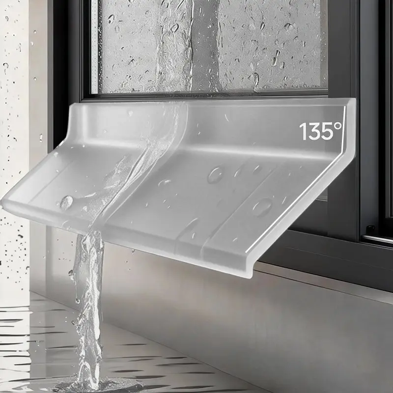 Transparent Waterproof Sealing Strip, Window Waterproof Seal, Self-Adhesive Easy Installation, Garage Door Seal, Balcony Rain Protection, Weatherproofing, Rainproofing, Garage Door Seals Bottom Rubber, Garage Door Threshold Seal