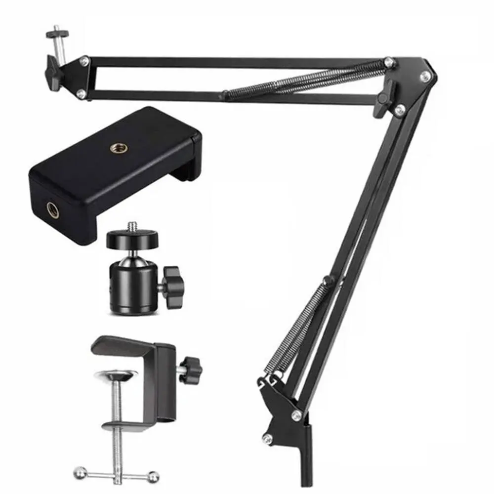 Flexible Arm Tripod for Phone Stand, Adjustable Mount Bracket, Table Folded Anchor Online Desktop Laptop Video Live Overhead Shot Photography, Mobile Phone Accessories