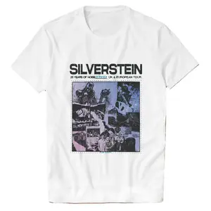 NEW Silverstein Tour 2025 Collection Gift For Fan White Men's T-Shirt Sweatshirt, Cotton Casual Menswear Top