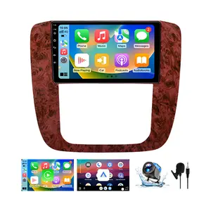 Car Stereo for GMC Yukon Sierra Chevy Tahoe Suburban Silverado 2007-2013, 9"Touchscreen, Upgrade with Wireless Carplay & Android Auto, Backup Camera, Bluetooth, 5GWiFi, GPS, FM, SWC, 2G+64G