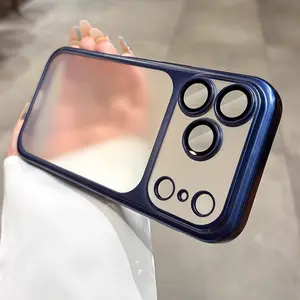 Compatible with iPhone 17 Pro Mobile Phone Case, Protective Phone Cover, Suitable for 17, 17Pro Ultra-thin Advanced Lens Full Protection Drop-proof PC Electroplating Matte Hard Shell, Scratch-resistant Shell For iPhone 16 15 Pro Max