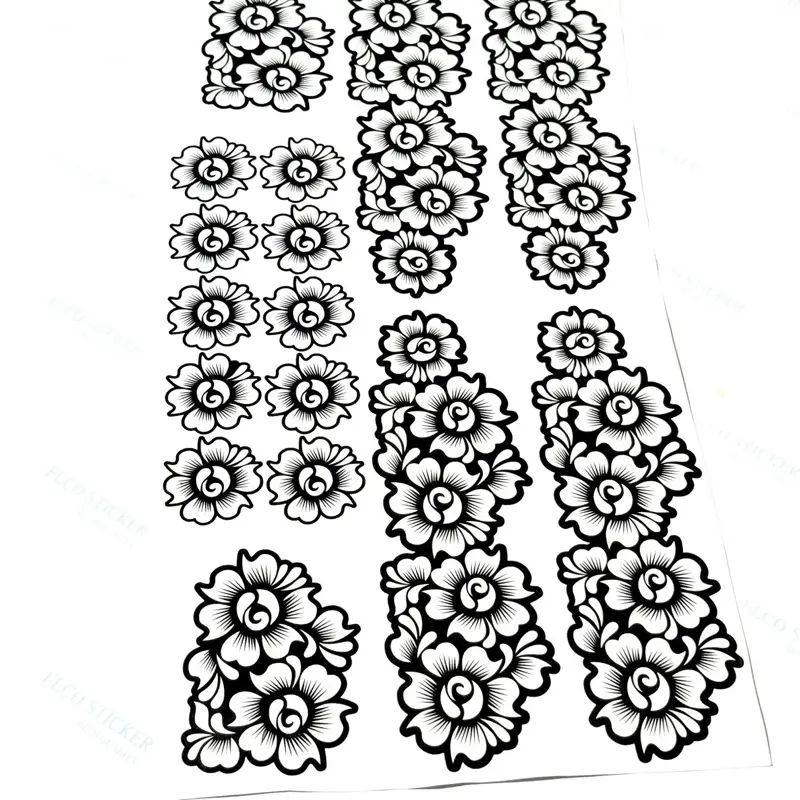 Henna Stencils Complete Set Palm Feet Fingers Design for Temporary Henna Tattoos Unique Patterns Suitable for Various Occasions and Event., Hand Decoration, Paper Sticker Glitter