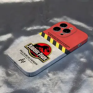 J-Jurassic Park Dinosaur World Phone Case For Iphone 17 16 Pro Max 15 Pro 13 14 12 11 8 7 Plus X XR XS Max All Inclusive Cover FXT