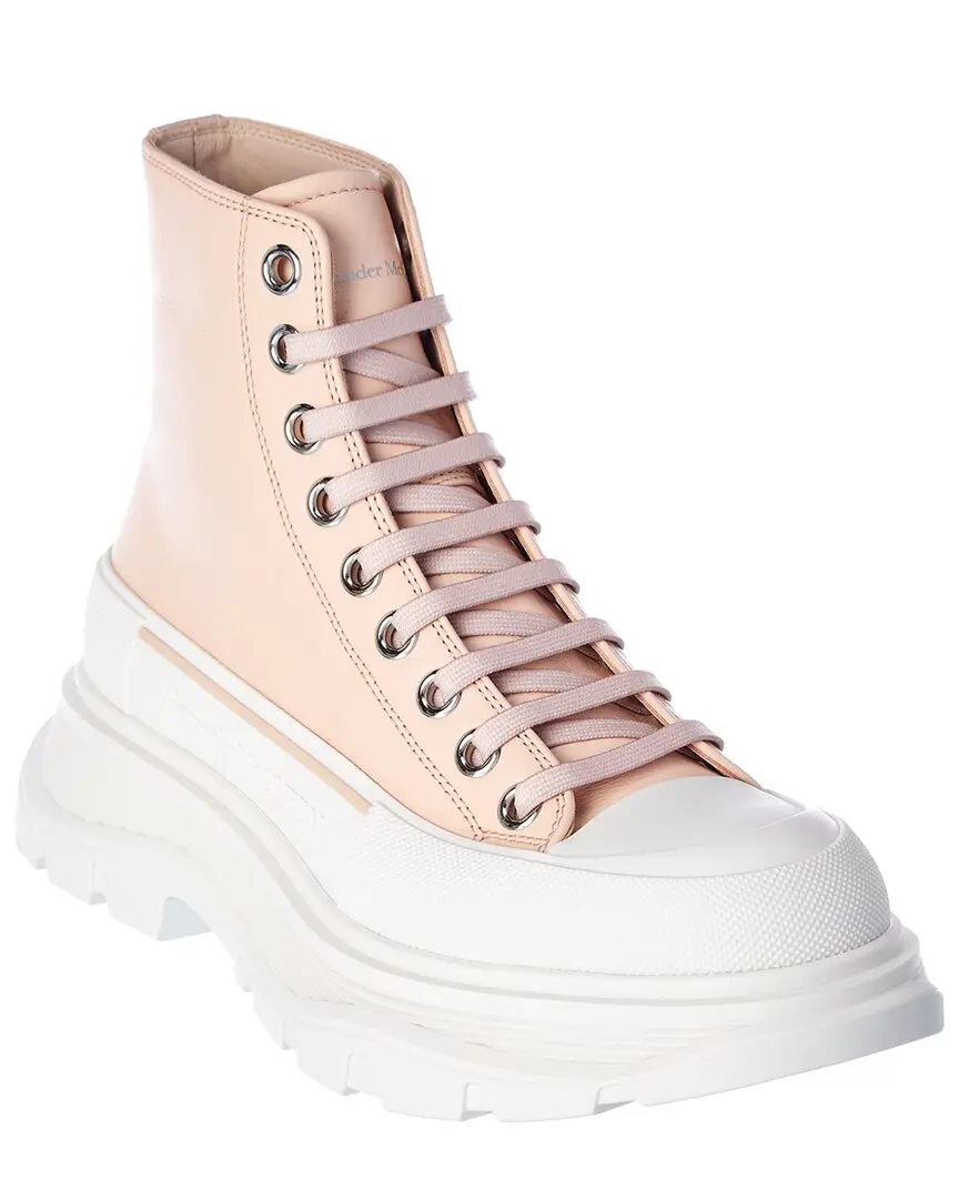 Alexander McQueen Tread Slick Leather Boot