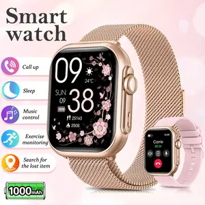 【2026 New】Smart Watch for Android iPhone Women, 5ATM Waterproof Fitness Tracker with Bluetooth Call, Heart Rate/Blood Oxygen/Sleep Monitor, 110+ Sports Modes, Custom Watch Faces, Perfect Gift for Her Wristwatch