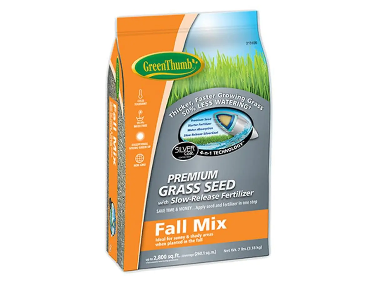 DLF 213106 7 lbs Green Thumb Fall Turfgrass Seed Mixture