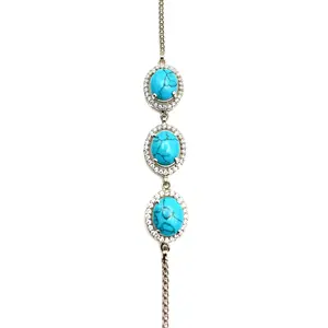 Turquoise Blue Howlite Bracelet