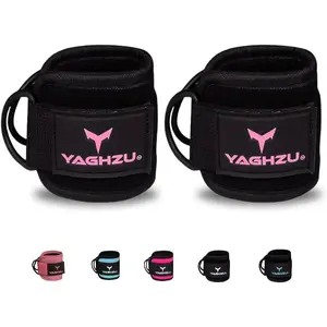 Ankle Straps for Cable Machines – Glute Kickback Attachments, Gym Ankle & Wrist Cuffs for Leg Workout and Fitness Training