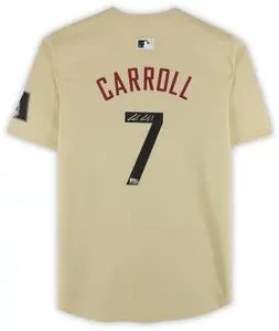 Framed Corbin Carroll Arizona Diamondbacks Autographed Sand Nike City Connect Replica Jersey - Fanatics Authentic Certified