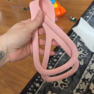 Figure 8 Resistance Silicone Tension Band with Handles for Women/Men, Fitness Band for Arm/Back/Chest/Shoulder/Legs/Yoga Stretching Exercise, Suitable for Home/Gym Workout