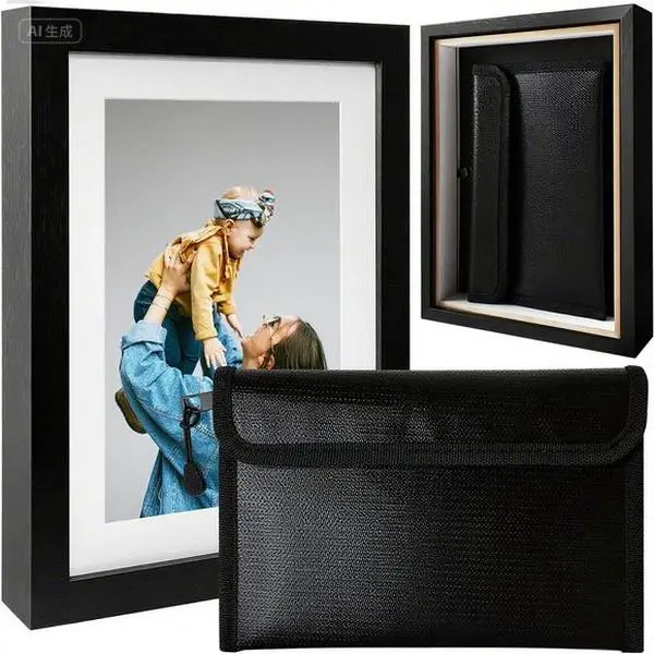 Hidden Safe Box for Money & Valuables - Fireproof & Waterproof Storage with Secret Compartment - Compact 5"x7" Cash Organizer - Secure Home Security Solution - Reusable & Durable Design for Discreet Protection sponge cushion ss  bolts container accessory,