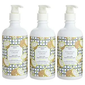 Beekman 1802 Goat Milk Coconut Cream Hand & Body Wash 3-pack