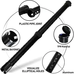 The new golf aluminum ball pick-up cylinder is easy to disassemble and assemble, and the upper and lower section ball pick-up accessories are light.