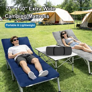 Premium Foam Camping Cot Mattress Pad Quilted Mattress Topper, 75" x 30" Thick Soft Portable Lightweight Outdoor Roll Up Sleeping Pad Mat for Camping Cot/RV Bunk/Narrow Twin Beds/Tent/Car Travel/Guest Bed (Only Mattress) #TiktokShopSpringGlowUp