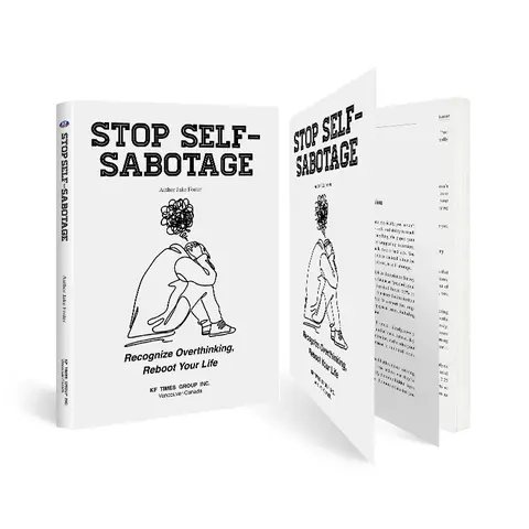 【WLF US】Jake Foster’s Psychology Book - English Regular Ed. Anxiety Relief Guide, 5-Minute Reset Tool to Identify Overthinking, Break Negative Patterns, Build Confidence, Support Reflection & Honest Conversations