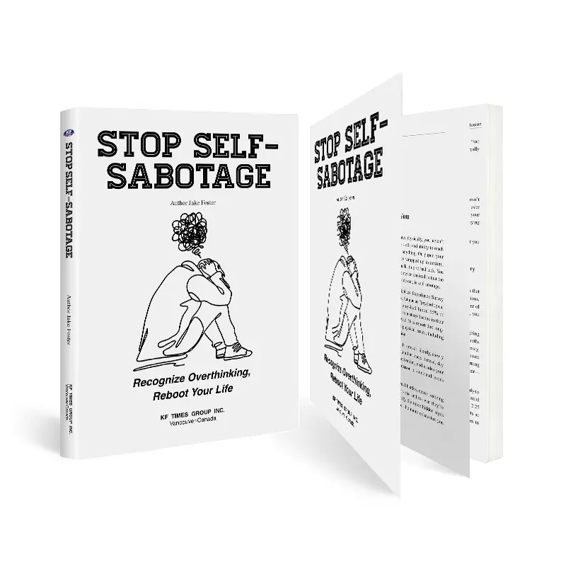 Psychology & Relationships Book for Anxiety Relief - Stop Self-Destruction, Recognize Overthinking, 5-Minute Reset, Small Actions, Mindfulness, Growth, Self-Care Support