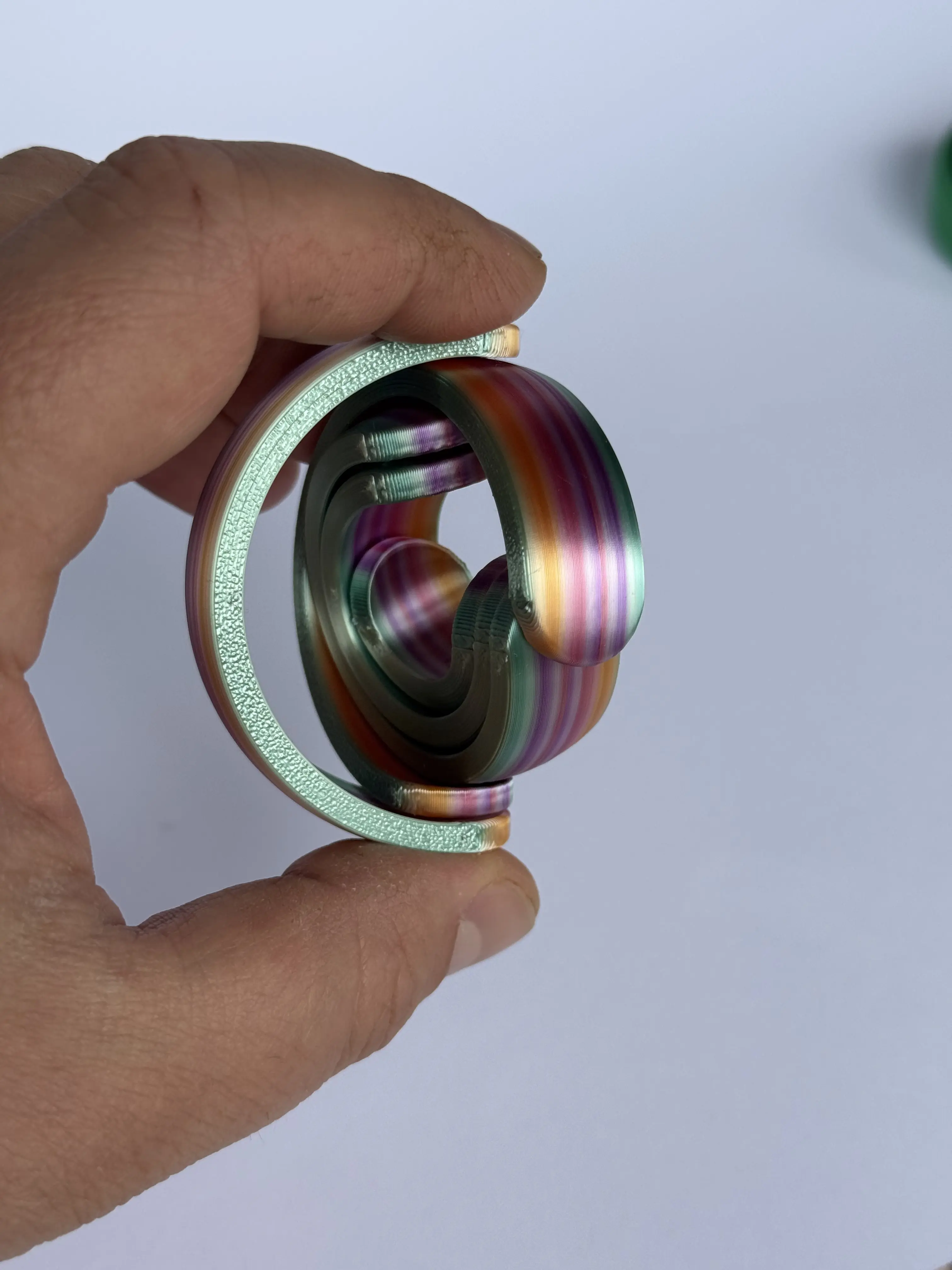 3D Printed Sensory Spinner Fidget Toy - Durable Smooth Rotating Stress Relief Tool, Calming Fidget Set for Kids with Anxiety & ADHD Focus Support