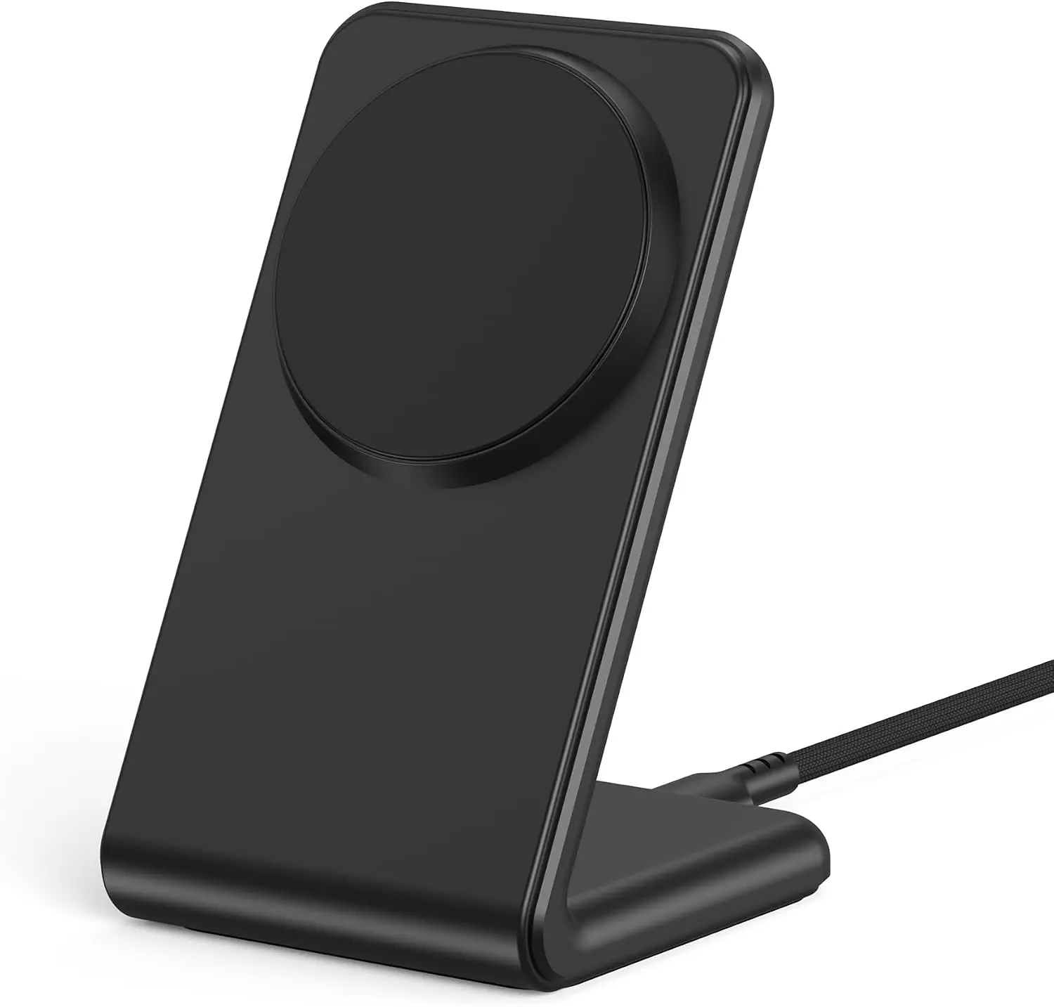 3-in-1 Fast Magnetic Wireless Charger Stand MagSafe Compatible Charging Station for iPhone 17 16 15 14 13 12 Pro Max Plus Desktop Dock Accessories Bedside Nightstand Office Desk Holder Base Black