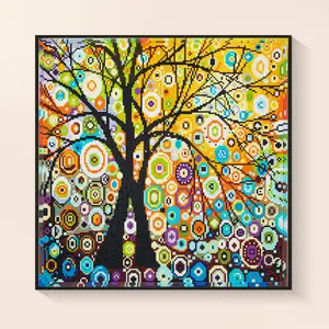 DIY Abstract Tree Diamond Art, Colorful Fantasy Tree Design, Sparkling Home Decor, Creative Wall Art Kit, Unique Gift for Creatives, Relaxing Diamond Painting, Boho Style Home Decoration, Vibrant Tree Art