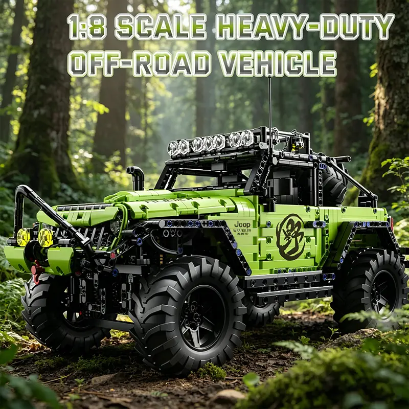 Premium 2357-Piece Off-Road SUV Building Set – 4x4 Adventure Car Model Kit, Technical DIY Brick Constructor with Instruction Manual, STEM Collectible Gift for Teens and Men, Summer Build Project, Building Block Sets, Bricks