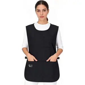 Waterproof Unisex Cobbler Apron with 4 Pockets Vest Style Ultralight Chef Waiter Work Overalls