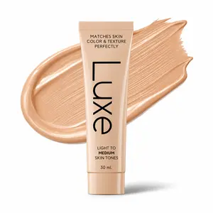 Luxe Color Changing Foundation – Adapts to Skin Tone, Buildable Light to Medium Coverage, Long Lasting 12 Hour Wear, Natural Dewy Finish, Lightweight Face Makeup for Women Shade Light