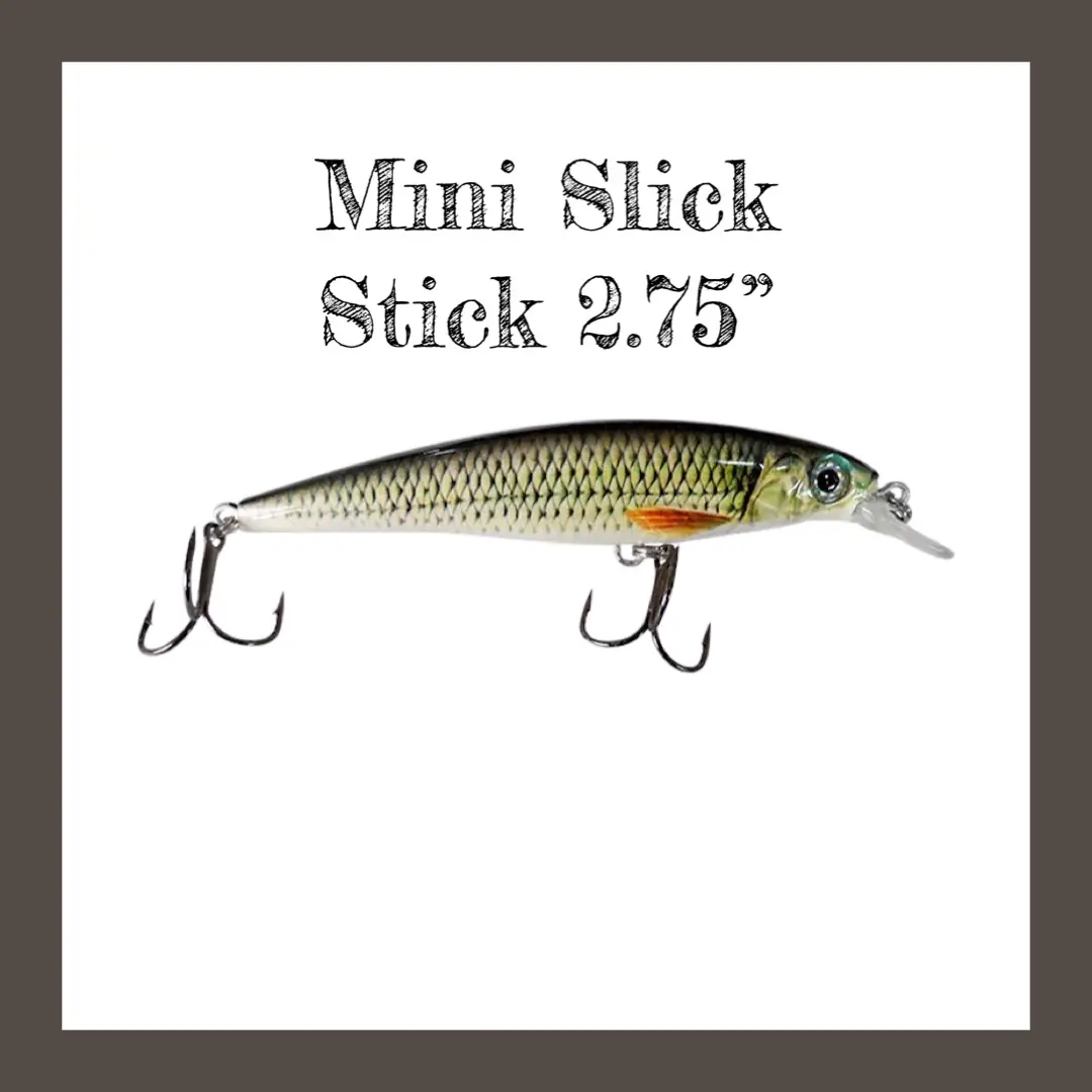 Mini Slick Stick 2.75” Crappie Series Jerk Baits Mini Slick Stick 2.75” Crappie Series Jerk Baits