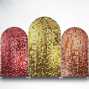 Disco Sparkling Ball Arch Backdrop Cover for Disco Theme Party Decor