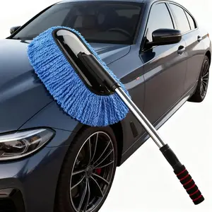 Ultra-Fine Fiber Car Dust Cleaner, Scratch-Free with Extendable Handle, Soft Car Cleaning Kit for External & Internal Use, Car Detailing Brush