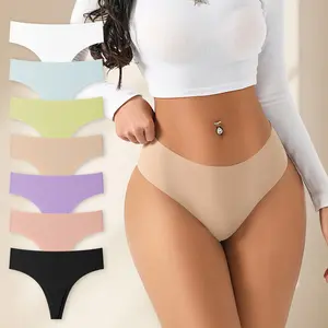 HOTCOM Women’s Comfy Seamless Thongs – Lightweight Breathable Minimalist Everyday Womenswear Basics