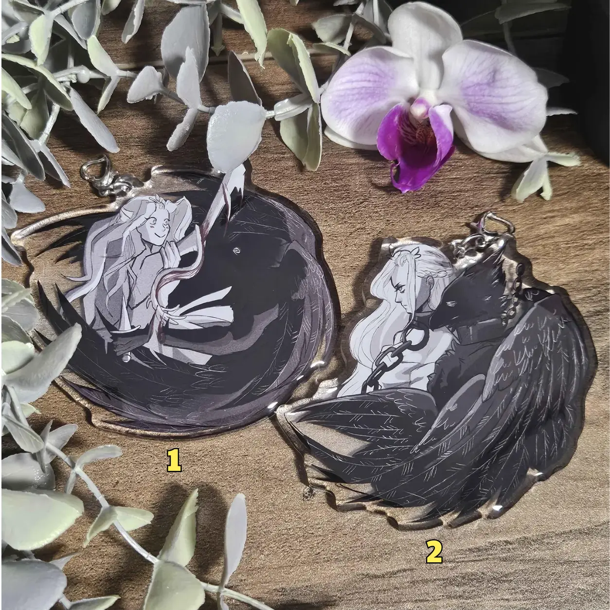 Princess and Quiet Inspired Acrylic Keychains | Birthday Gifts Accessories For Fans
