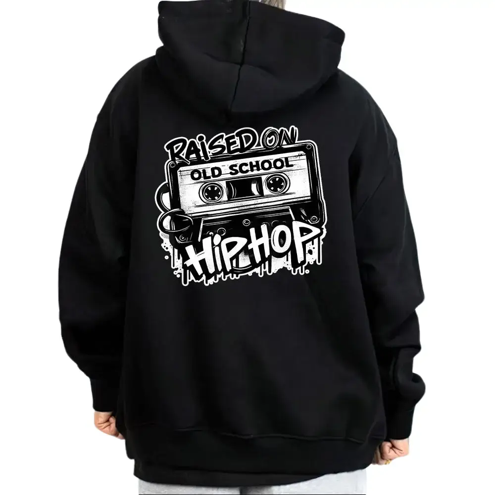 Unisex Chicano Oversized Graphic Hoodie - Old School Hip Hop Inspired, Lowrider Mexican All-Seasons Medium-Heavy Polyester Top for Men & Women