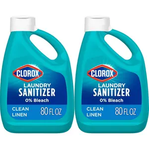 Laundry Sanitizer, Kills 99.9% of Odor-Causing Bacteria on Laundry, 80 Fl Oz, Pack of 2
