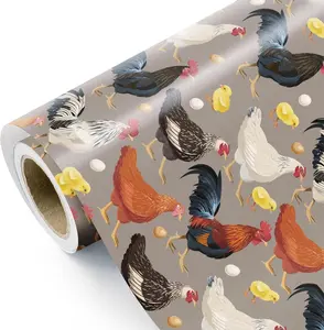 Sheep Christmas Wrapping Paper - Mini Roll - 30 x 36 to 30x180 inch- Funny Sheep Farmhouse Wrapping Paper for Christmas, Xmas Holiday, Party