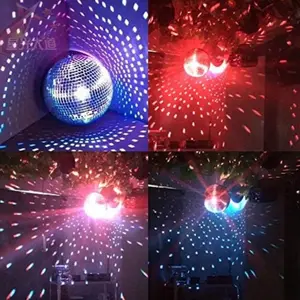 8 in Mirror Surface Disco Ball - Silver Hanging Party Decoration for Home Festive Use