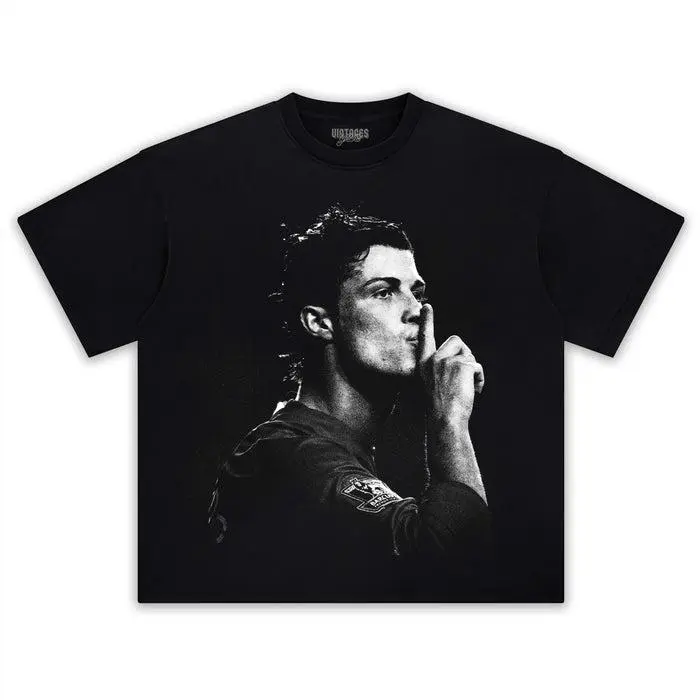 CR7 Cristiano Graphic Shortleeve T-Shirt - Unisex Breathable Sports Top, Matching Fashion Streetwear, Ideal Gift for Soccer Fans, Shortsleeve, Casual