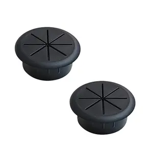 2 count 2 Inch (50mm)  Grommet, Flexible Desk Hole Cover, Flexible Desk Grommet, Flexible Desk Grommets, Flexible Desk Cord Grommets, Flexible Desk  Grommet (Black)
