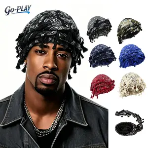 Viral Satin Lined Durag Turban, Silky Twist Strap Head Wraps for Hair Protection, Paisley Leopard Print Breathable Hair Bonnet, Adjustable Long Tail Head Scarf for Sleeping Daily Wear, Trendy Hip Hop Hair Accessory