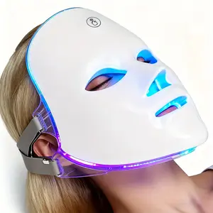 2026 New LED Light Therapy Mask, Led Face Mask, 7 Color LED Facial & Neck Skincare, Rechargeable Ergonomic Design, Portable for Travel, Ideal Gift