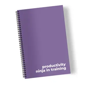 Productivity Ninja in Training Notebook - Humorous Design - 150 Lined Pages - Premium Paper - Perfect for Journaling & Note-taking - Great Gift Idea