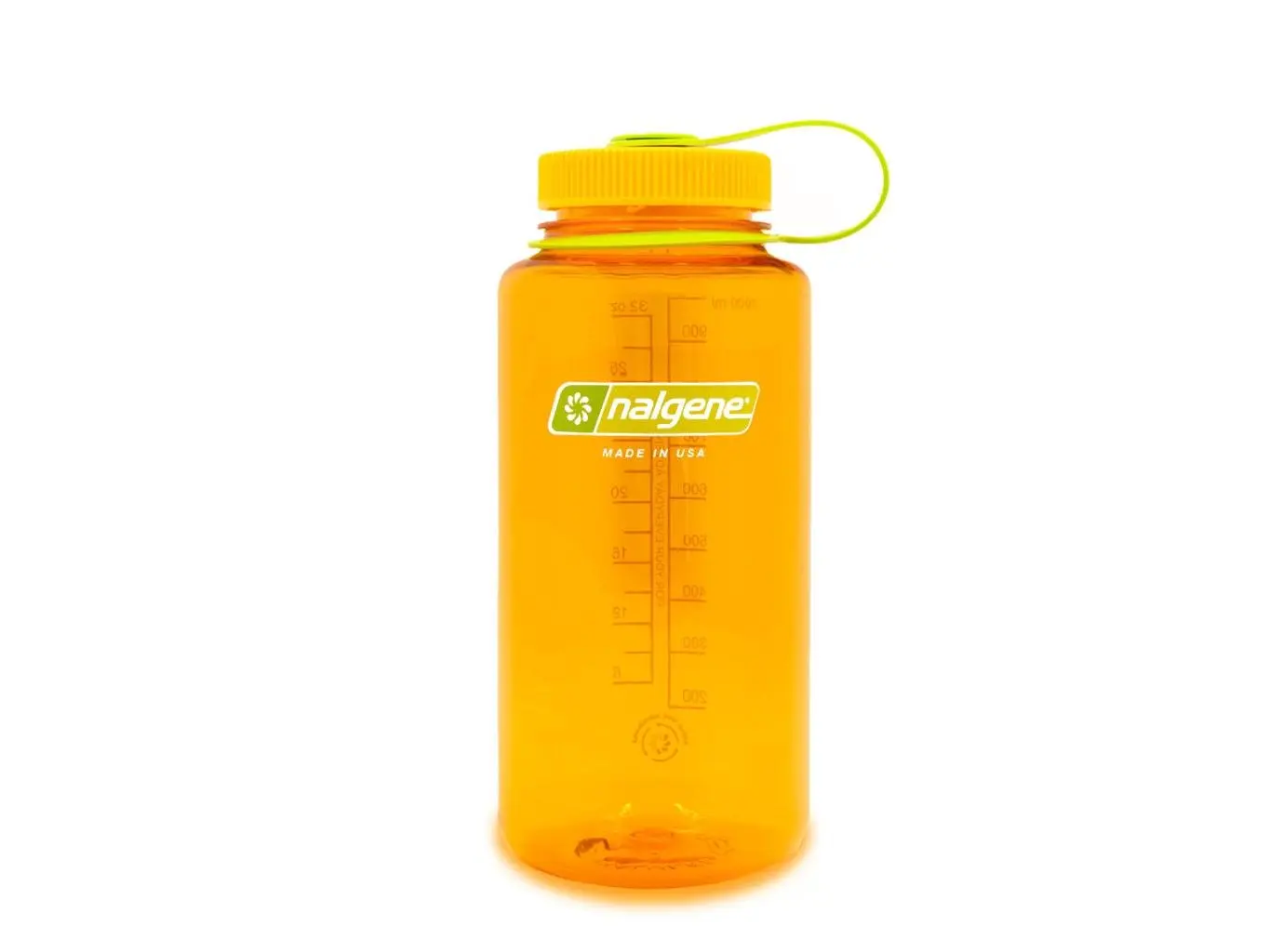Nalgene 342852 Wide Mouth Sustain Water Bottle - 32 oz, Marmalade Orange, BPA-Free Plastic Water Bottle