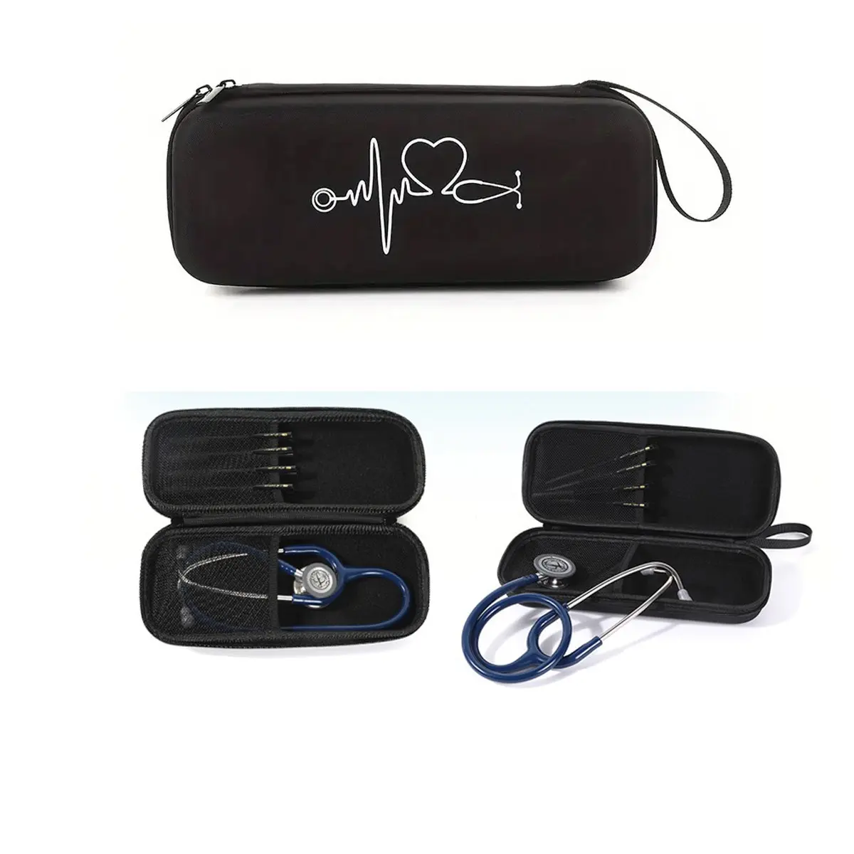 Stethoscope Storage Box, Durable Reinforced Organizer, Multifunctional Equipment Storage Solution, PVC Material, Suitable for Home, Hospital, Clinic Use, Perfect Gift Option, Organizer Storage Supplies, Durable Organizers