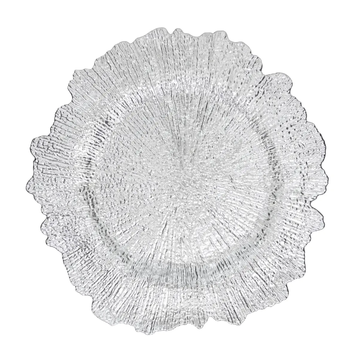 Saro Lifestyle CH535.S14R Silver Radiant Elegance Starburst Charger Tableware Set - Set of 4